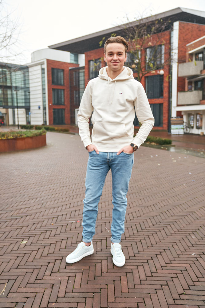 tommy hilfiger jeans Hoodie Wit hoodie shop | Hans voortman