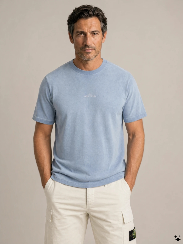 Stone Island S1S15 2100002 S0366 V004A DUST BLUE