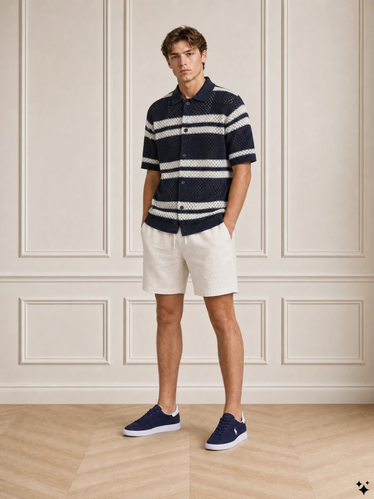 Les Deux LDM310156 GIANNI KNIT 460460 D. NAVY