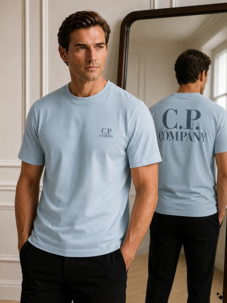 C.P. Company 20CMTS086A-005100W 809 SILVER BLUE