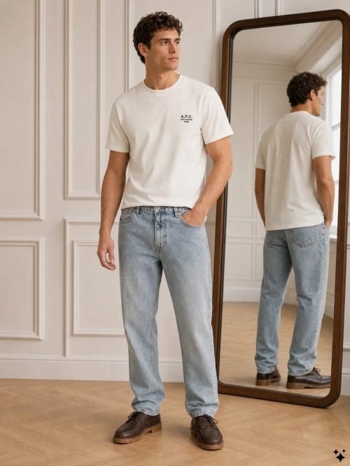 A.P.C. COHBU M36388 ALC BLANC MARRON foto 5