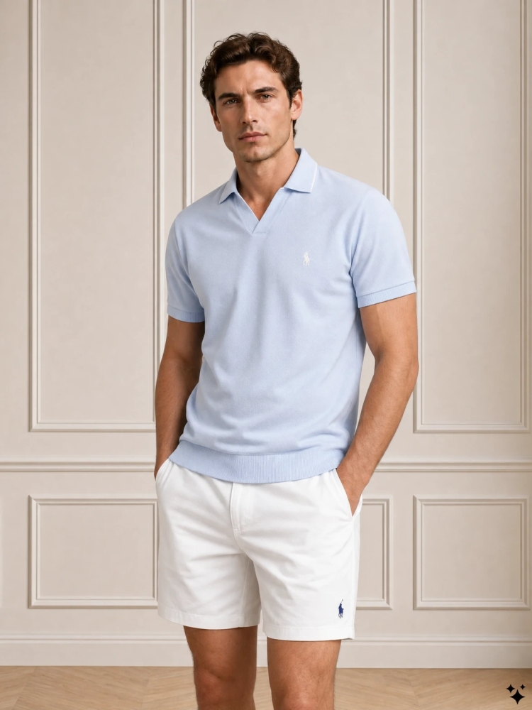 Polo Ralph Lauren 710-964535 001 OFFICE BLUE/WHITE