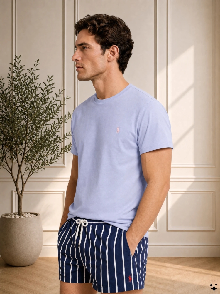 Polo Ralph Lauren 710-975405-Z26 001 NAVY VERT. WIDE STRIPE