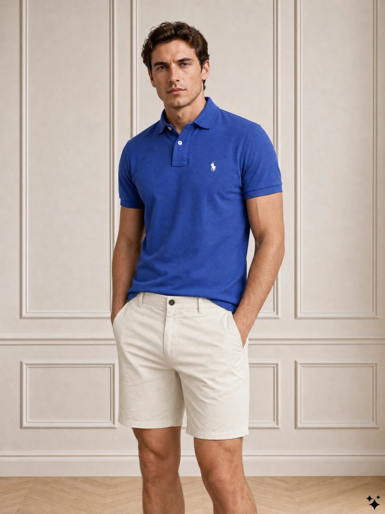 Polo Ralph Lauren 710-680784 520 DUSTY AZURE/CREAM PP