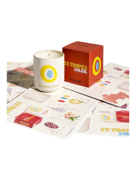 Assouline ST TROPEZ TRAVEL CANDLE. .