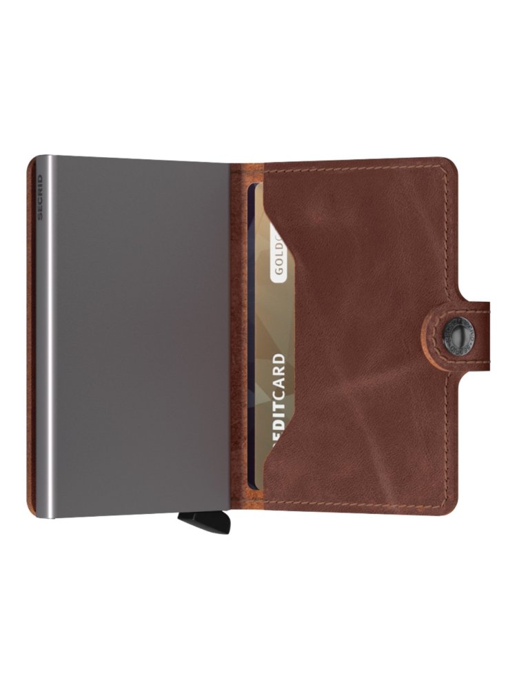 Secrid Miniwallet/vintage blac vintage brown