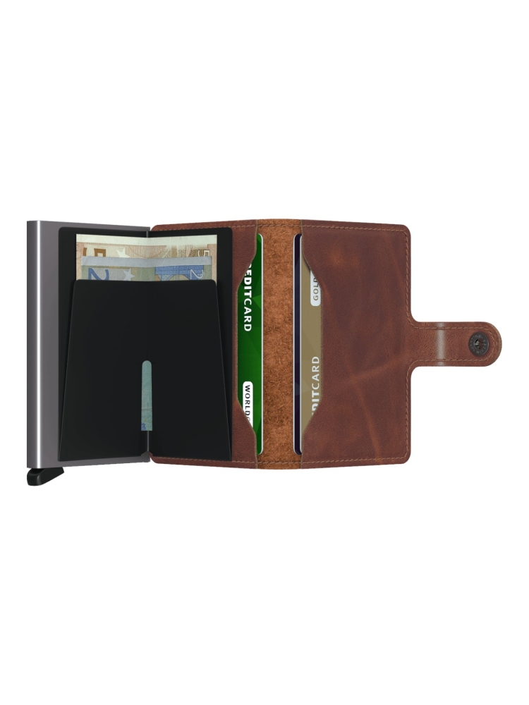 Secrid Miniwallet/vintage blac vintage brown