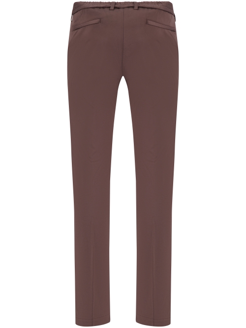 Valenza SUPIMA TAPERED TROUSER 1100 61 EBONY BROWN foto 3