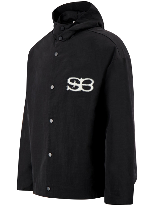 Saint Blanc ACADEMY HOODED COACH JACKET BLACK foto 2