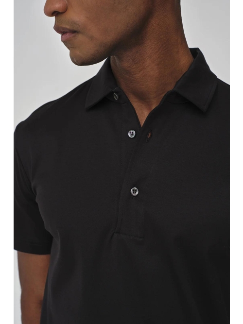 Valenza SUPIMA POLO S/S 1005 48 BLACK foto 5