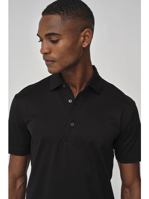 Valenza SUPIMA POLO S/S 1005 48 BLACK foto 6