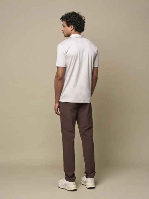 Valenza SUPIMA POLO ZIP 1049 15 PEARL GREY foto 5