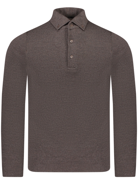 Valentoni Polo lm button down 105 brown