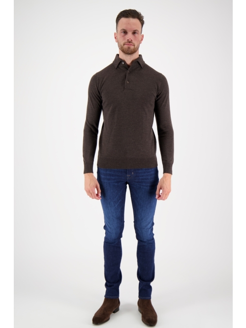 Valentoni Polo lm button down 105 brown foto 5