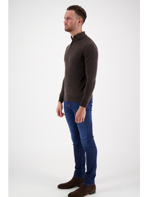 Valentoni Polo lm button down 105 brown foto 6