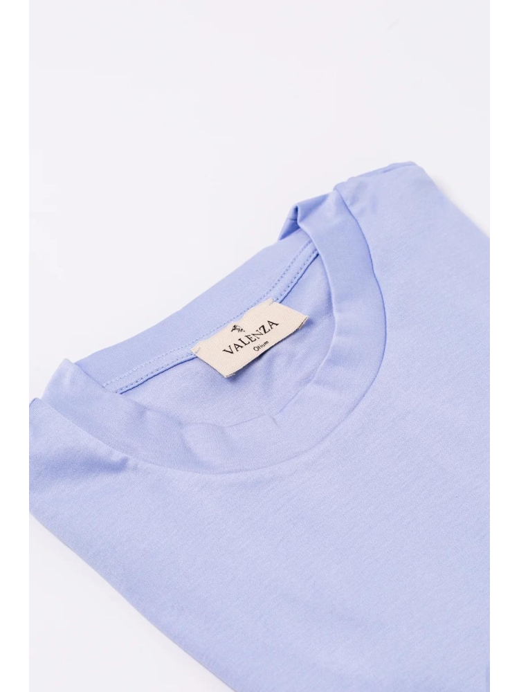 Valenza SUPIMA T-SHIRT 1001 71 LIGHT BLUE