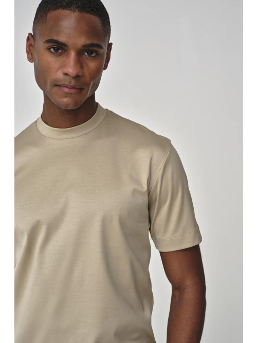 Valenza SUPIMA T-SHIRT 1001 19 BEIGE foto 5