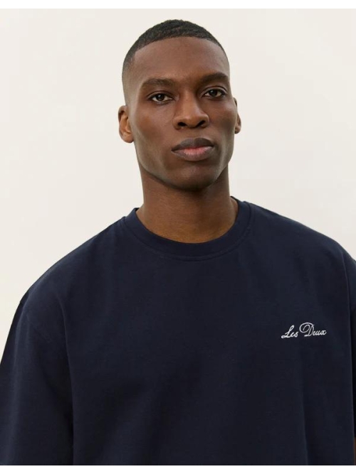 Les Deux LDM101222 CREW T-SHIRT 460201 DARK N./WHITE foto 4