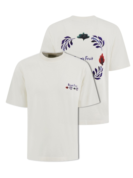 Brams fruit FLORA T-SHIRT 1003 SOLID WHITE