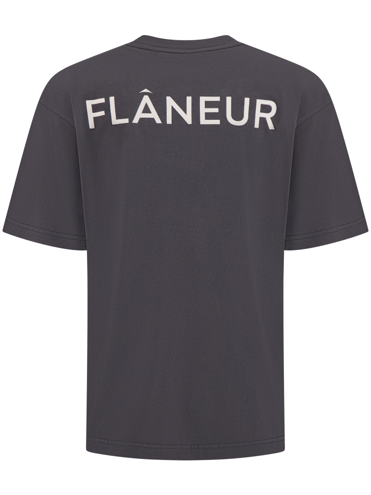 Flaneur FTSH043 DOUBLE LOGO 999 BLACK