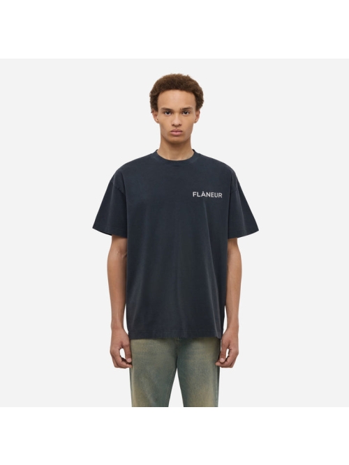 Flaneur FTSH043 DOUBLE LOGO 999 BLACK foto 3