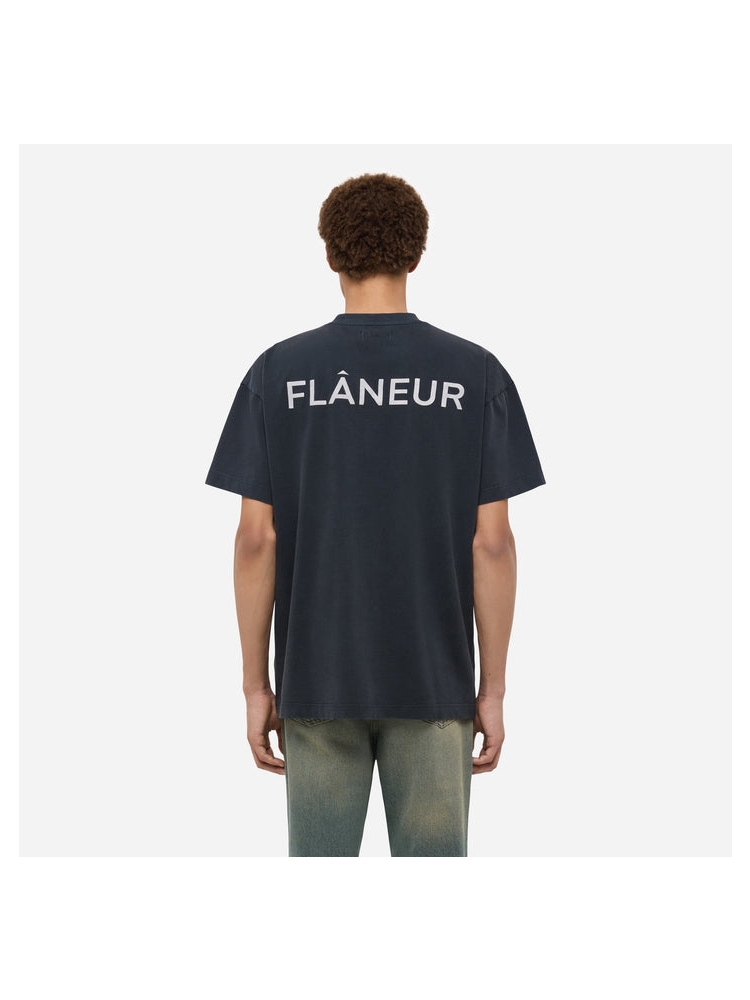 Flaneur FTSH043 DOUBLE LOGO 999 BLACK