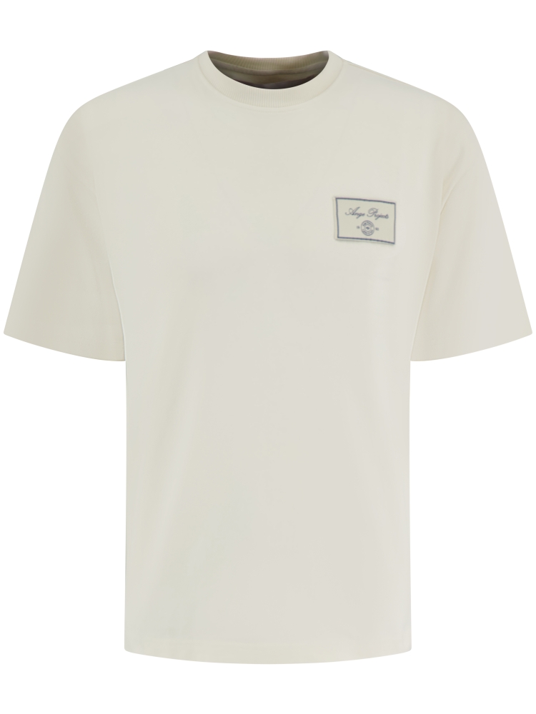 Ange Projects AW-046 LABEL TEE OFF WHITE