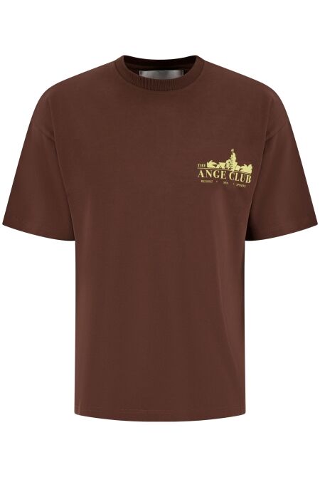 Ange Projects NOS-014 CLUB TEE BROWN Ange Projects NOS-014 CLUB TEE BROWN