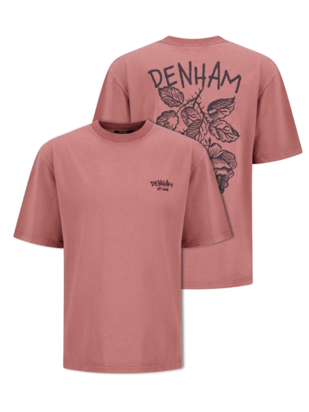 denham 01-25-10-52-080 ROSE TEE WASHED RED
