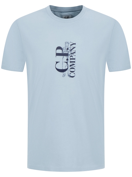 C.P. Company 20CMTS084A-005100W 809 SILVER BLUE