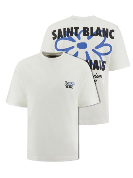 Saint Blanc FLOWER T-SHIRT WHITE ALYSSUM