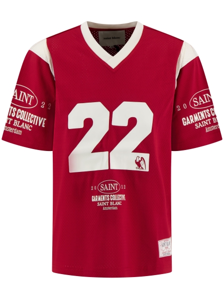 Saint Blanc COLLECTIVE JERSEY OXBLOOD RED