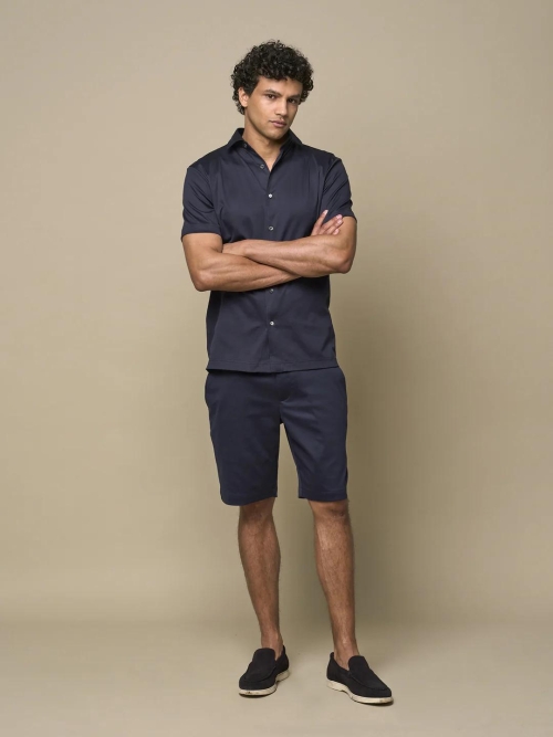 Valenza SUPIMA SHIRT 1048 42 NAVY foto 4