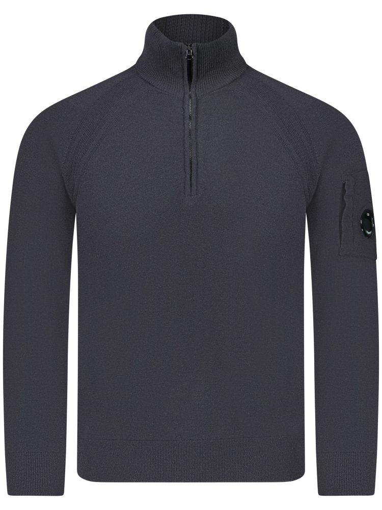 Company Roundneck pullover Zwart pullover half zip shop