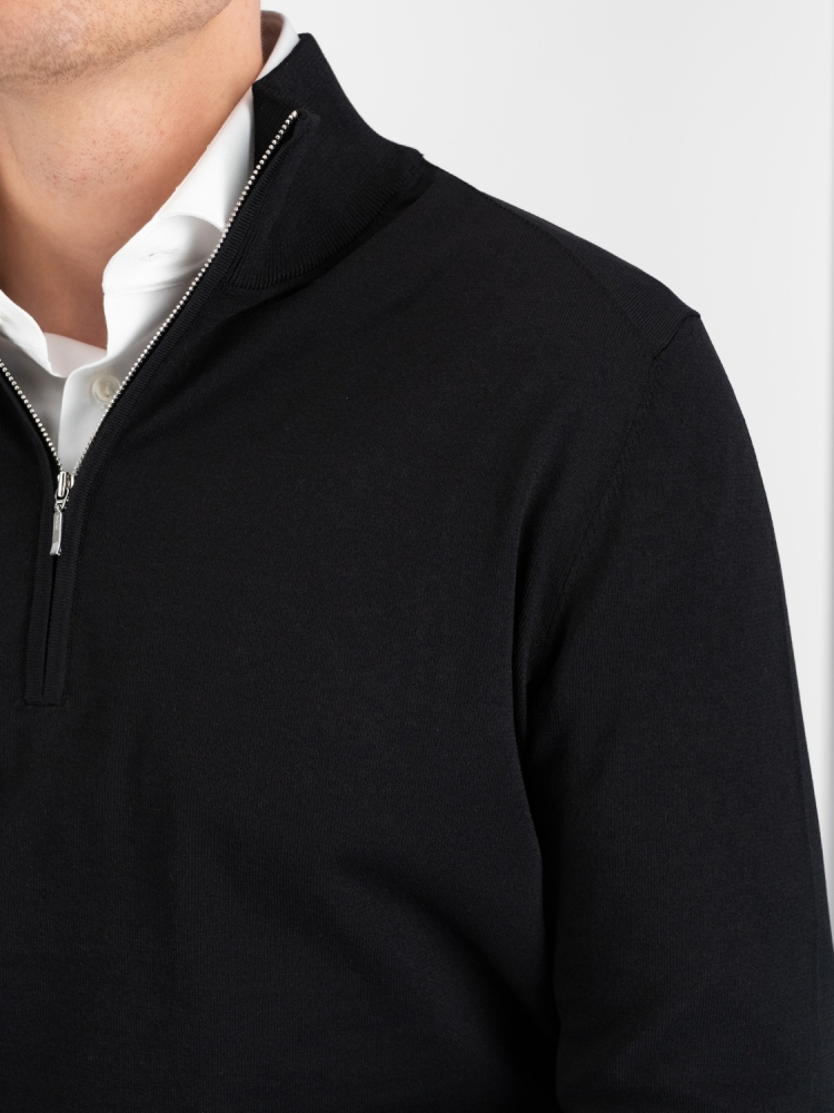 Valentoni TRIVERO COL ZIP V36 BLACK