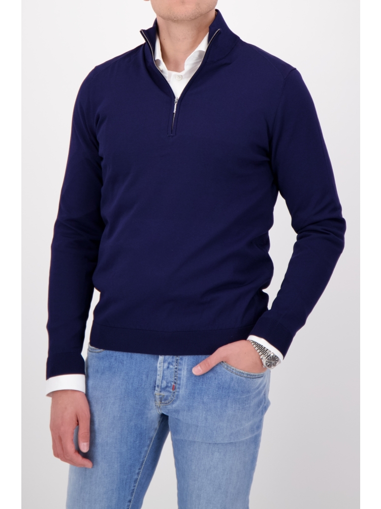 Valentoni TRIVERO COL ZIP V51 NAVY