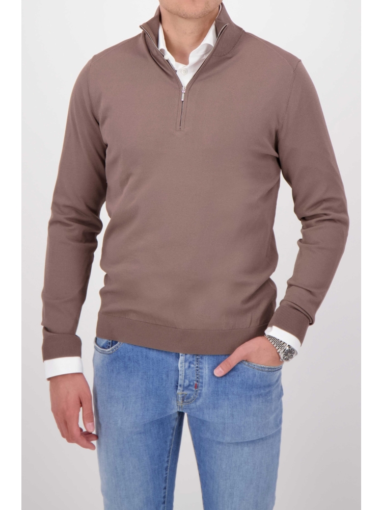 Valentoni TRIVERO COL ZIP V60 TAUPE