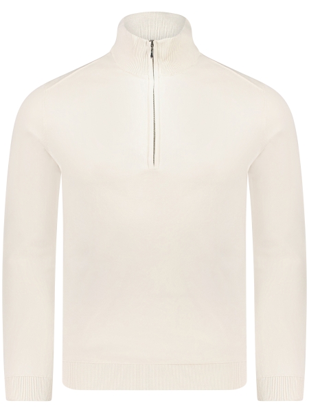 Valentoni TRIVERO COL ZIP V63 OFF WHITE