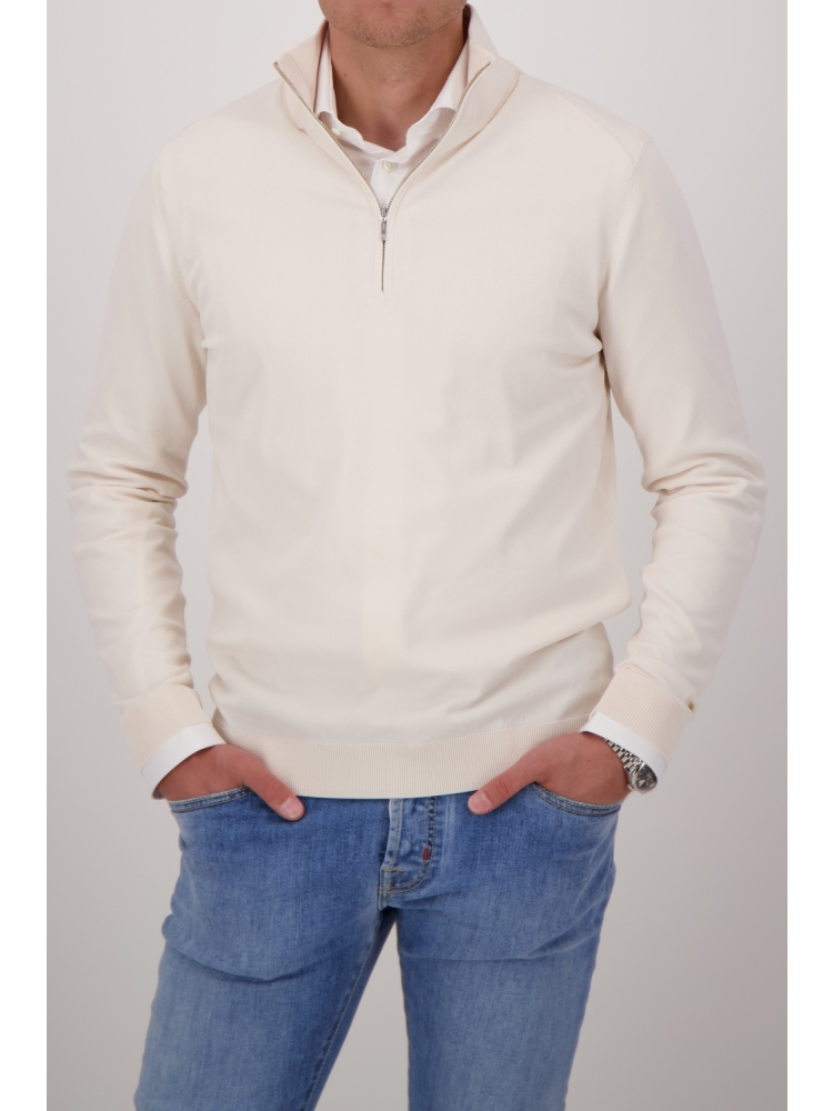 Valentoni TRIVERO COL ZIP V63 OFF WHITE