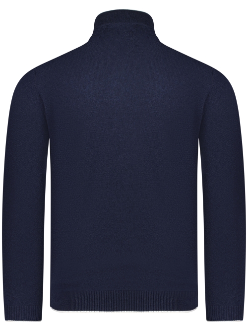 Valentoni TOM HALF ZIP OFFICER NAVY/PRISTINE foto 3