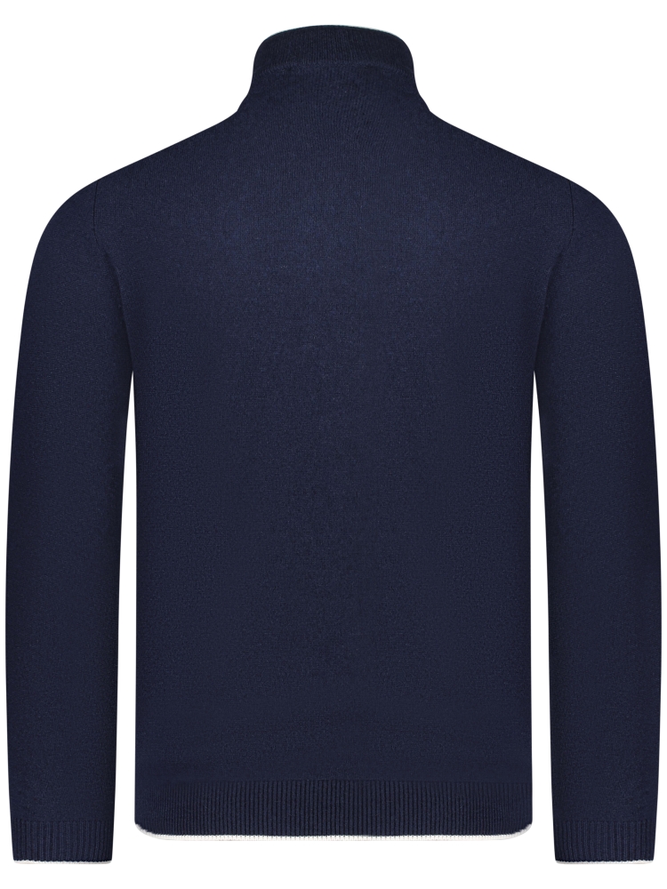 Valentoni TOM HALF ZIP OFFICER NAVY/PRISTINE
