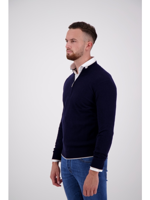Valentoni TOM HALF ZIP OFFICER NAVY/PRISTINE foto 5