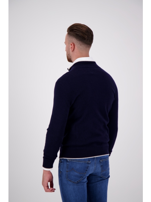 Valentoni TOM HALF ZIP OFFICER NAVY/PRISTINE foto 7