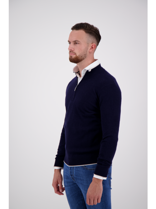 Valentoni TOM HALF ZIP OFFICER NAVY/PRISTINE foto 8