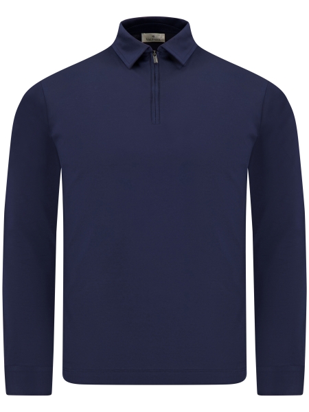 Valenza SUPIMA POLO ZIP 1020 42 NAVY
