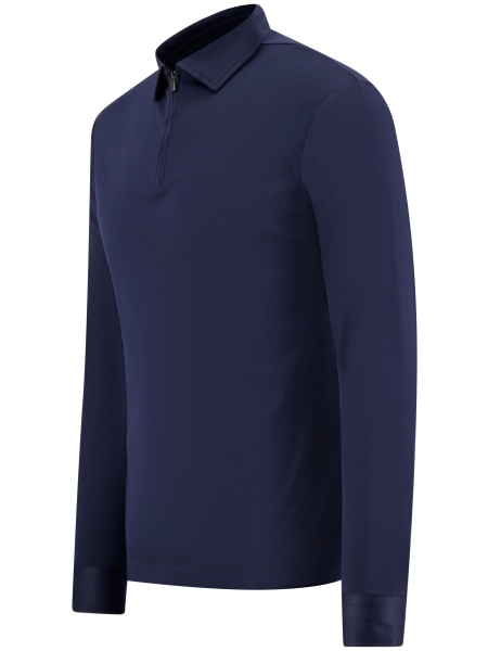 Valenza SUPIMA POLO ZIP 1020 42 NAVY