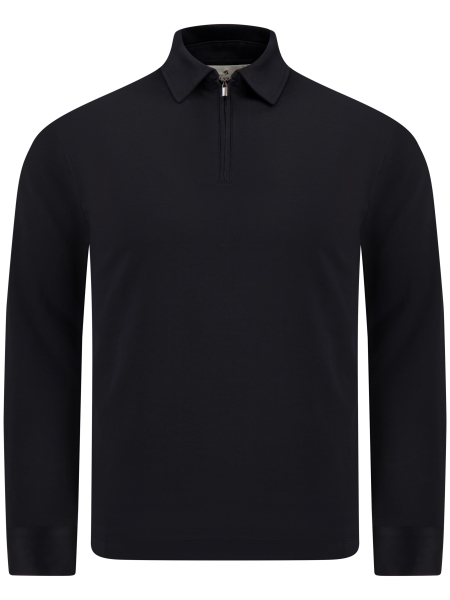 Valenza SUPIMA POLO ZIP 1020 48 BLACK