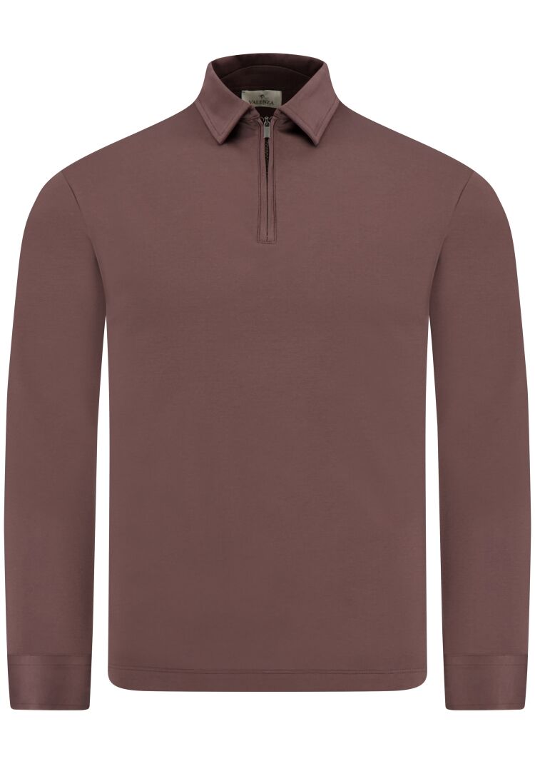 Valenza SUPIMA POLO ZIP 1020 61 EBONY BROWN