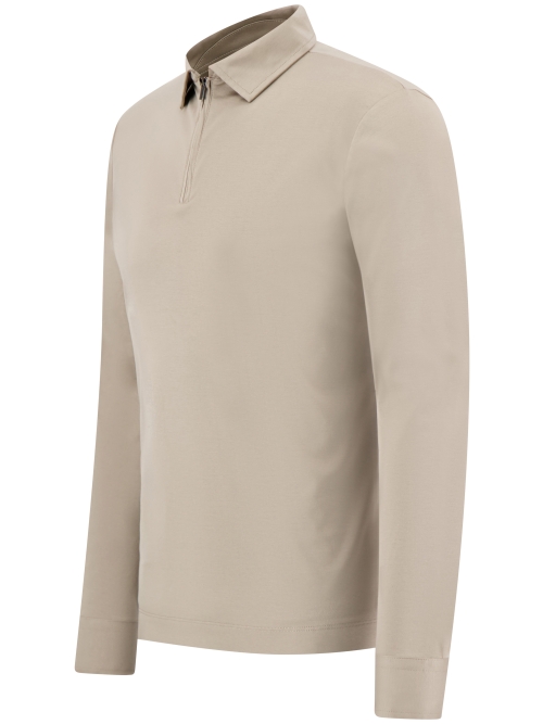 Valenza SUPIMA POLO ZIP 1020 68 LEAD GREY foto 2