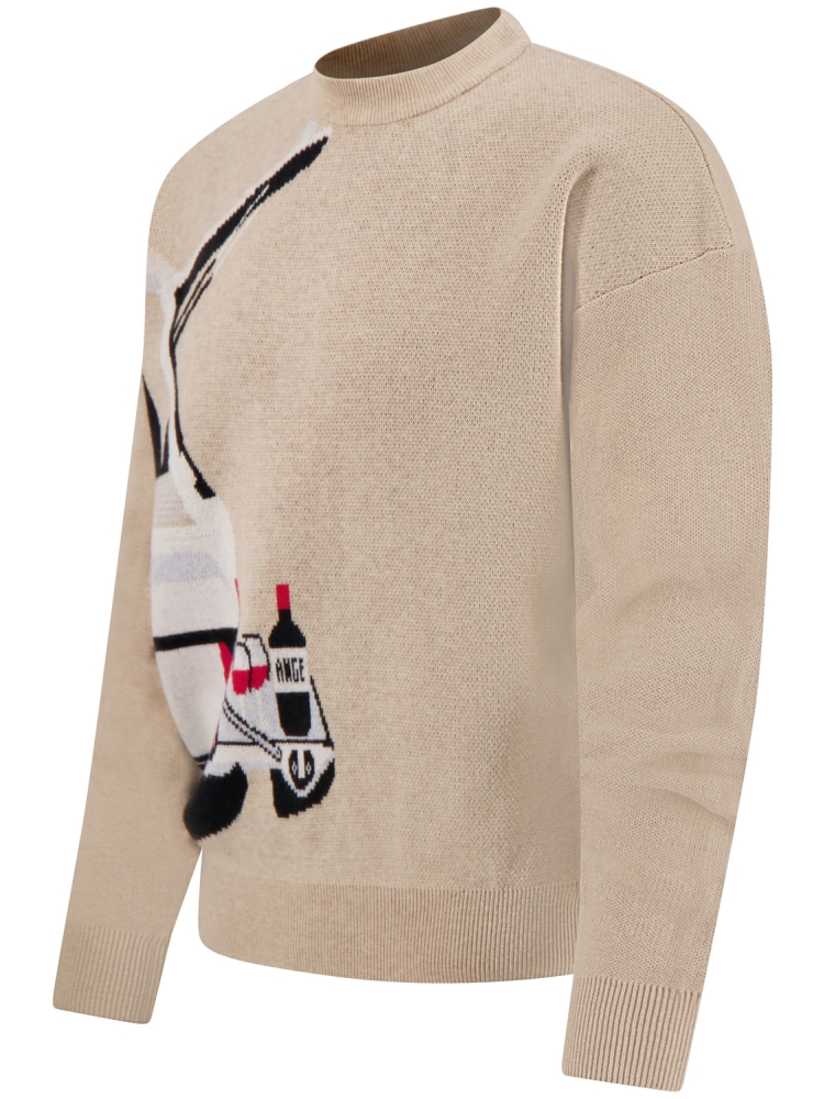 Ange Projects AW-010 WINE DRIVE KNIT SAND